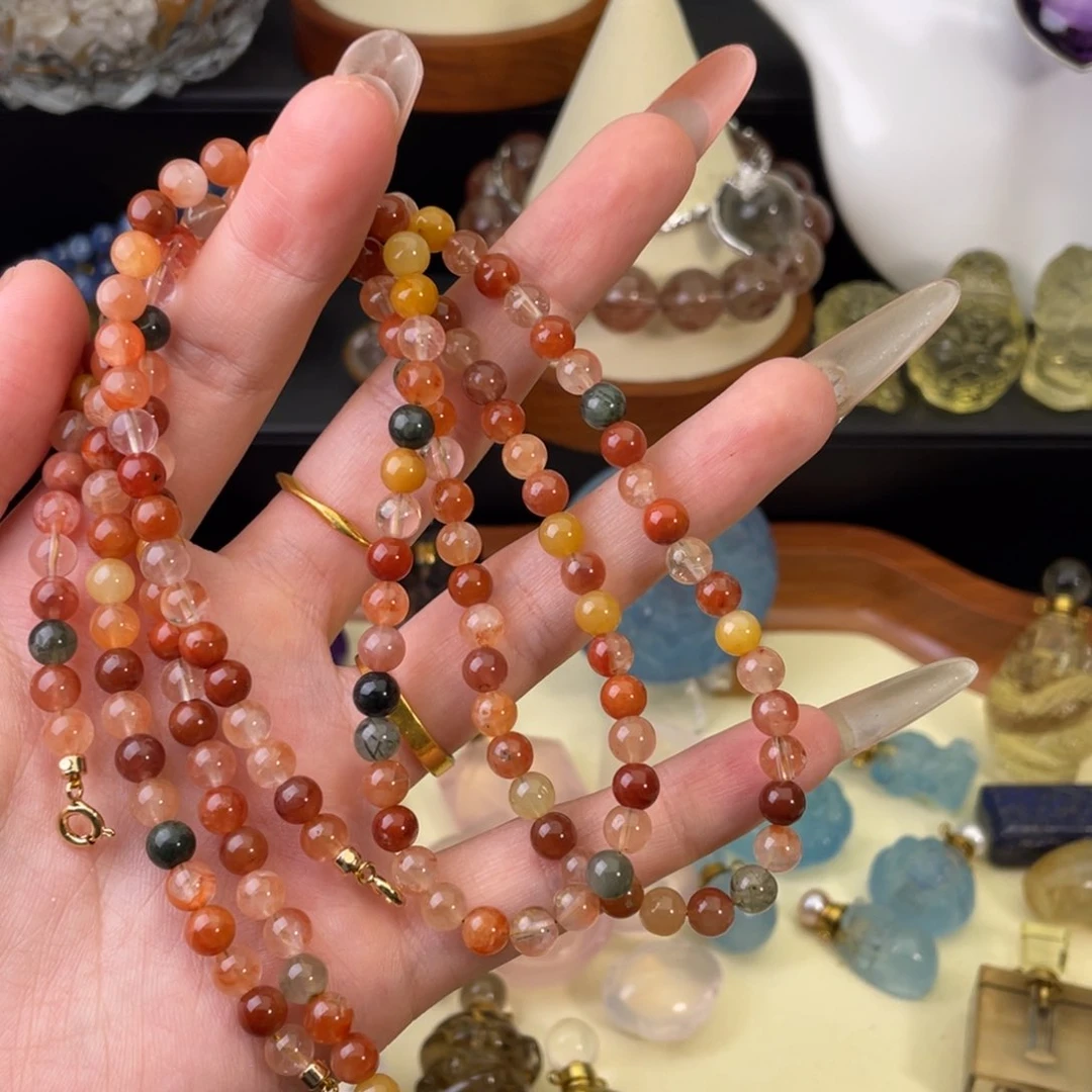 光***足未镶嵌颈饰水晶天然水晶吊坠345