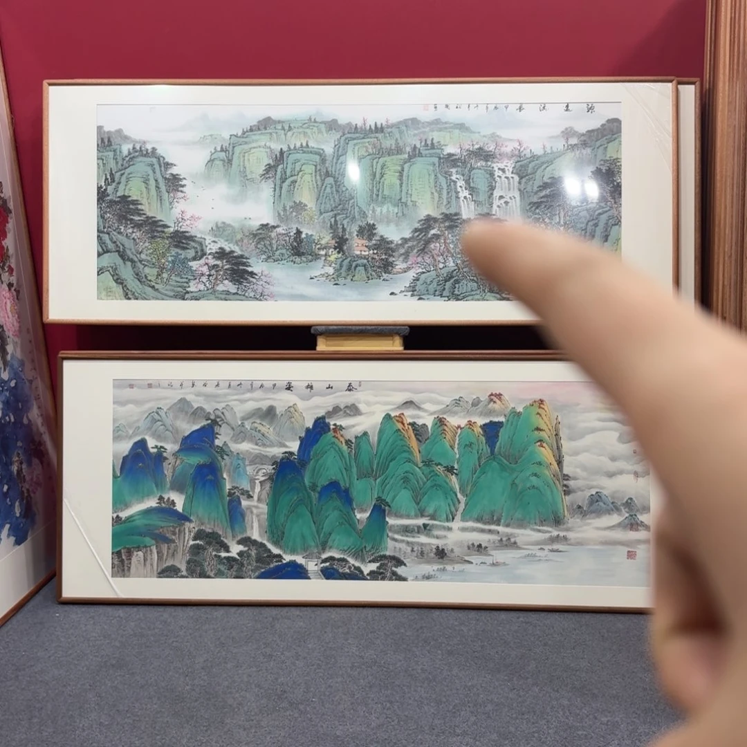 国画佛***?带框绘画作品