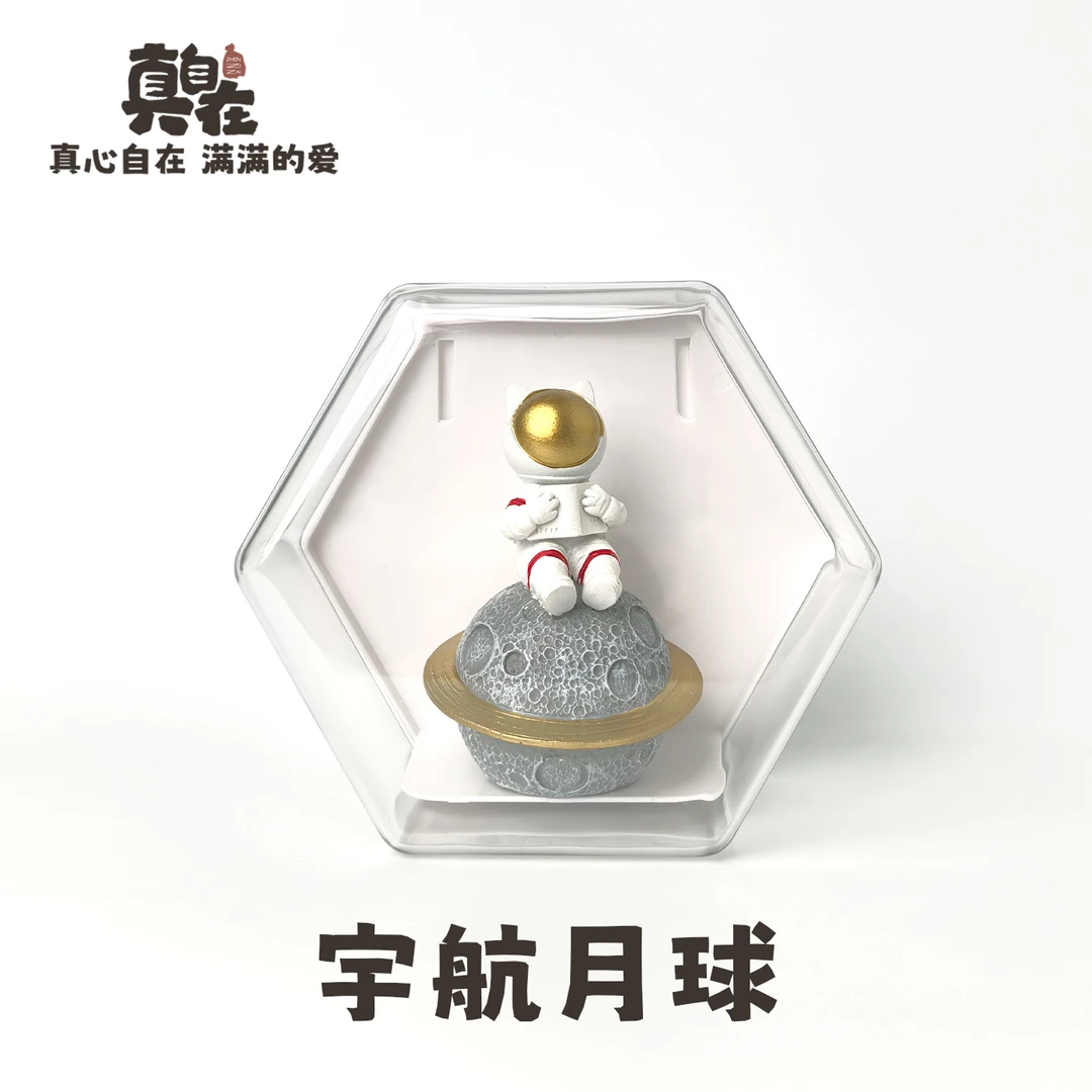 外贸源单创意宇航员摆件工艺品动物桌面办公室卡通家居装饰