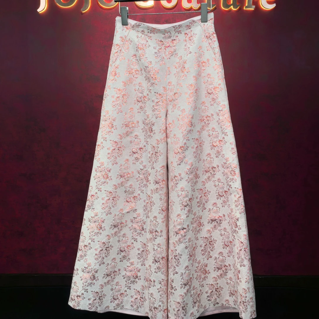 JUN BY YANG JUN：粉蓄薇中式腰封国腿裤