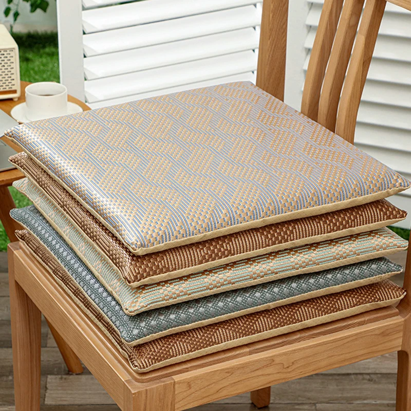 夏季冰藤记忆棉海绵坐垫办公室久坐椅子椅垫学生屁垫透气凳子坐垫