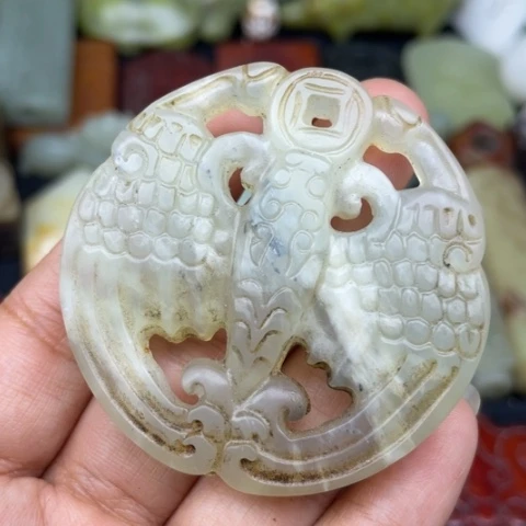 蛇纹石玉未镶嵌颈饰33