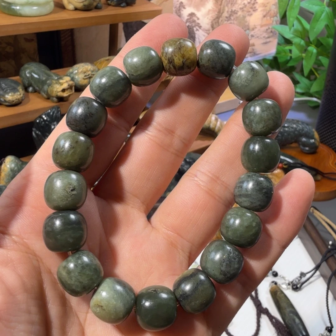 透闪石-蛇纹石玉未镶嵌手链