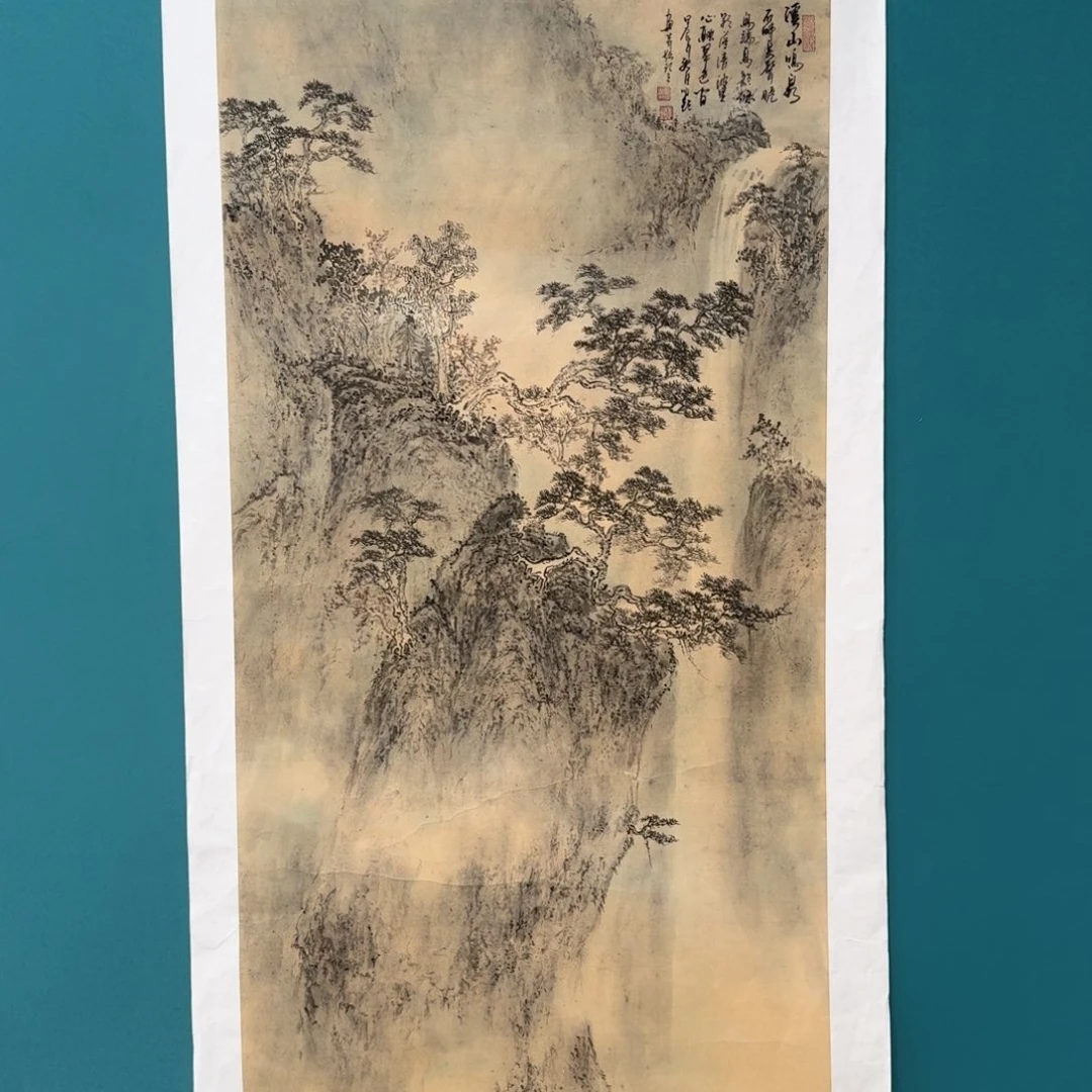 国画国画作品山水花鸟