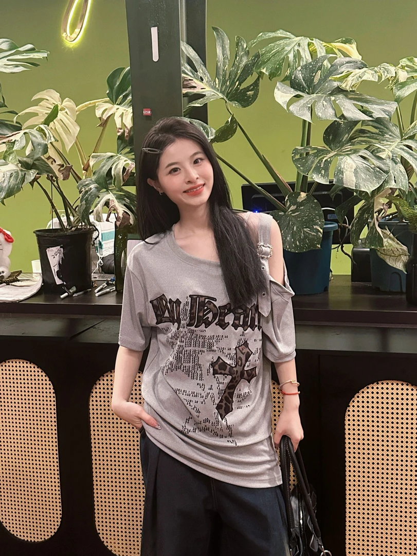 【条条青青合集】夏显瘦百搭上衣辣妹短款小众设计感短袖T恤