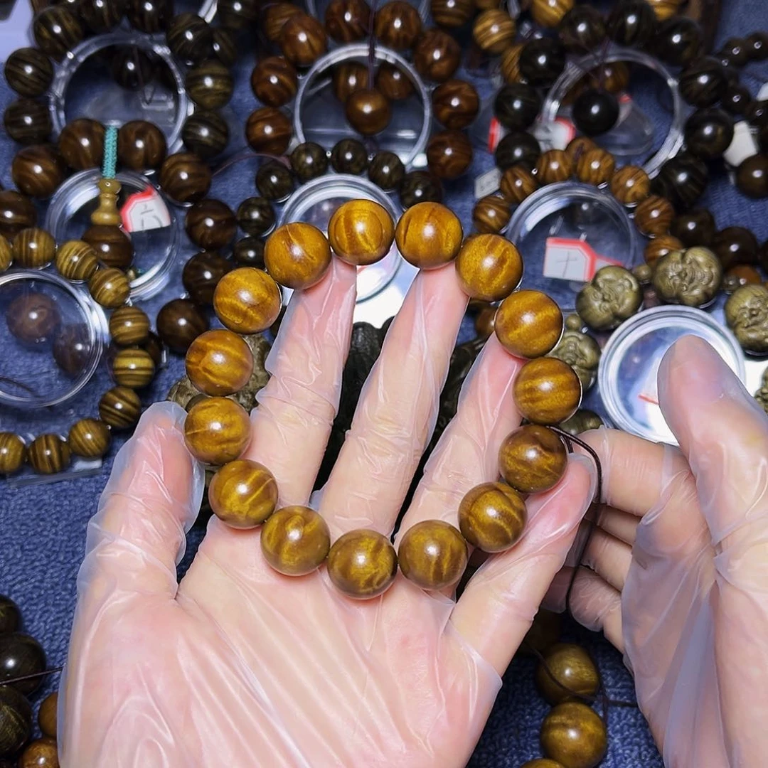 手串/手链楠木（金丝楠）1.5枯木老料闪电