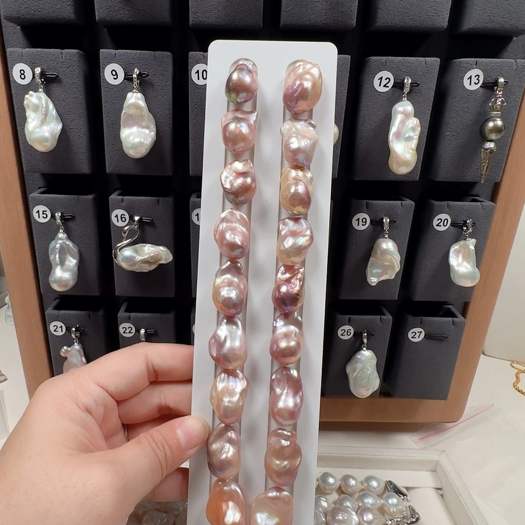 ღ****银S925镶嵌颈饰淡水珍珠