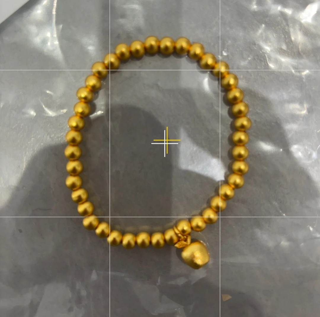 合成金属手链 苹果手链不掉色百搭古法珠手串