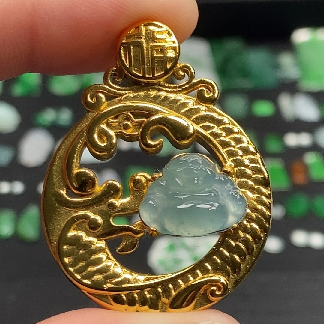 翡翠合金颈饰124689