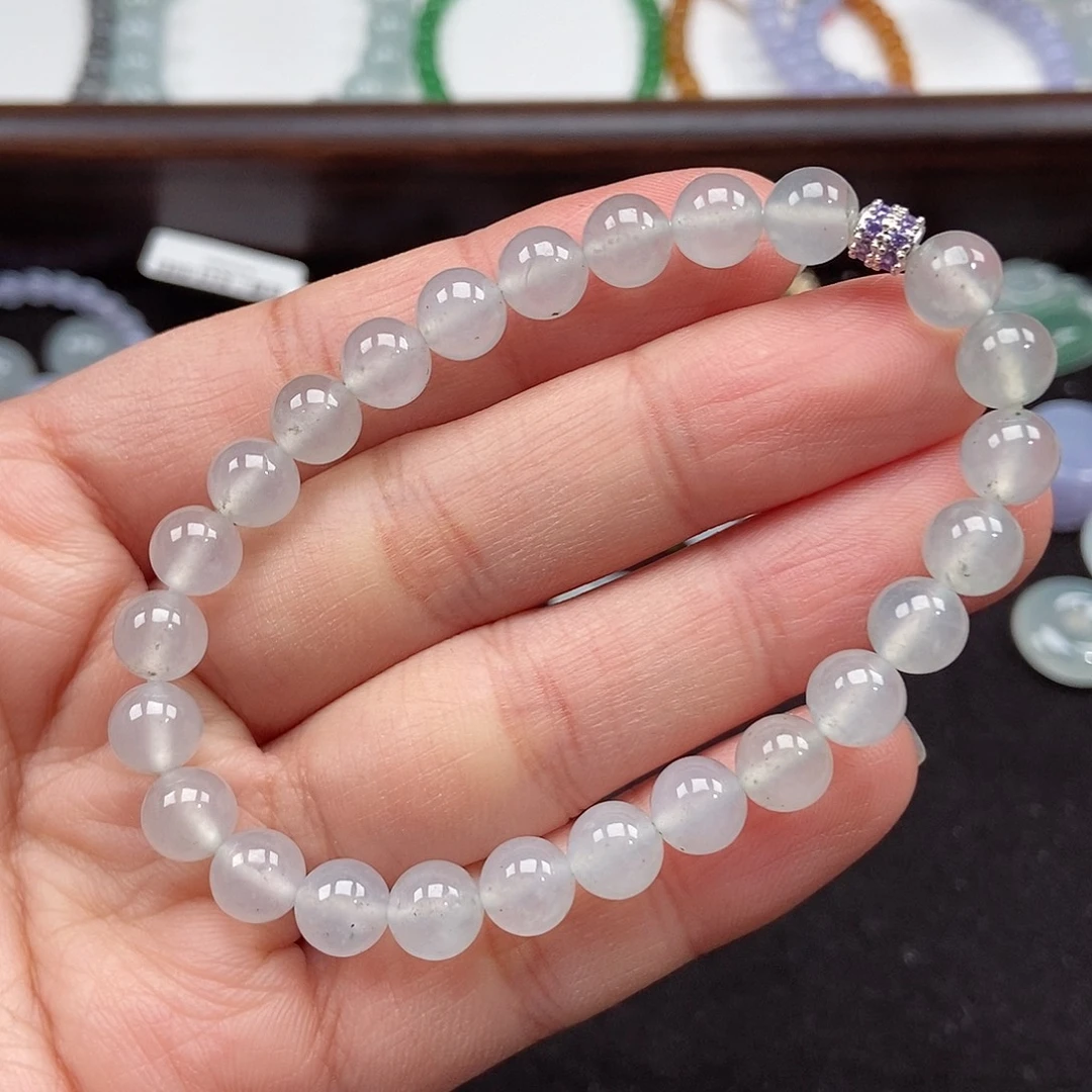 翡翠未镶嵌手串卡7