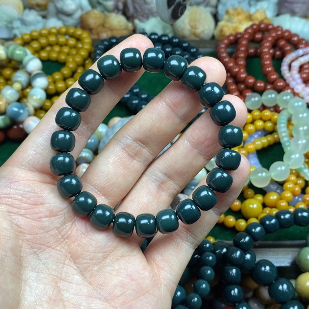 石材阿拉善顶货绿瓷