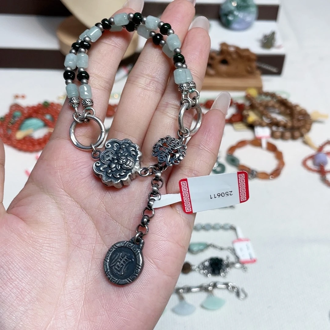 足银纯银配饰手链