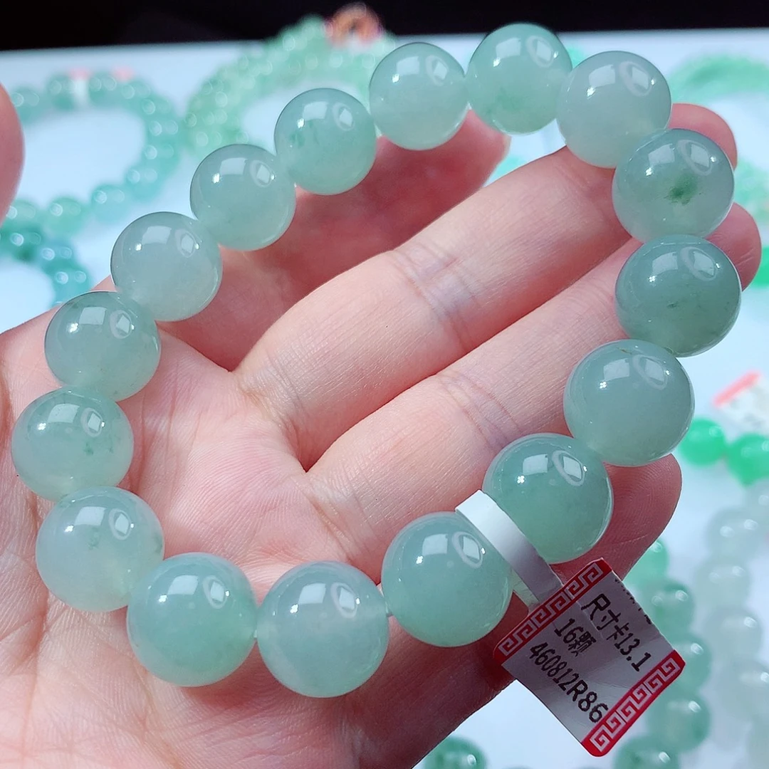 翡翠未镶嵌手链卡13.2