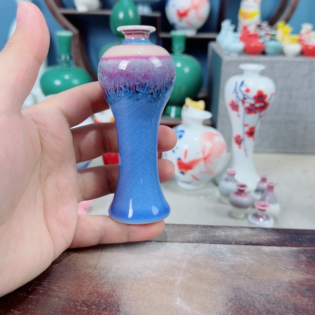 陶瓷手工小花器摆件