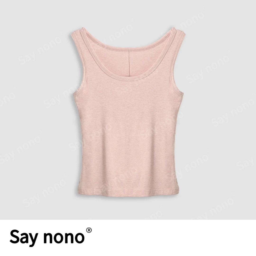懒猫nono│Saynono 春夏必入＿新款天丝羊毛亲肤凉感背心T/XX9961