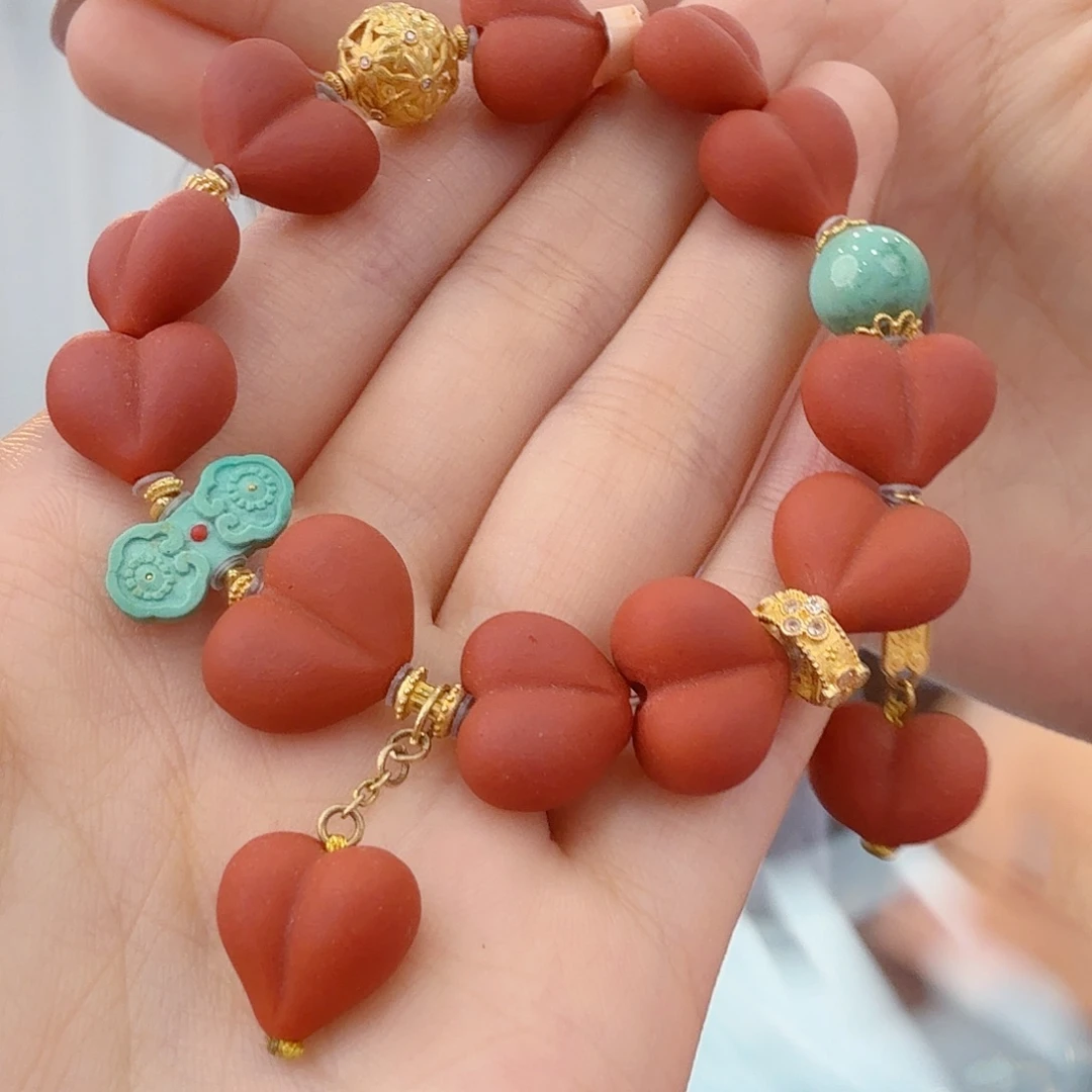 绿松石18K金镶嵌珠宝奇石