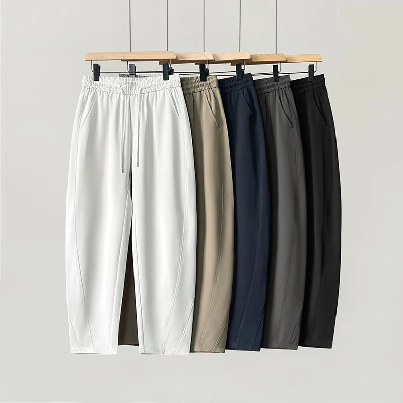 【垂感弯刀小西裤】夏季男士舒适透气休闲裤情侣宽松潮流百搭长裤