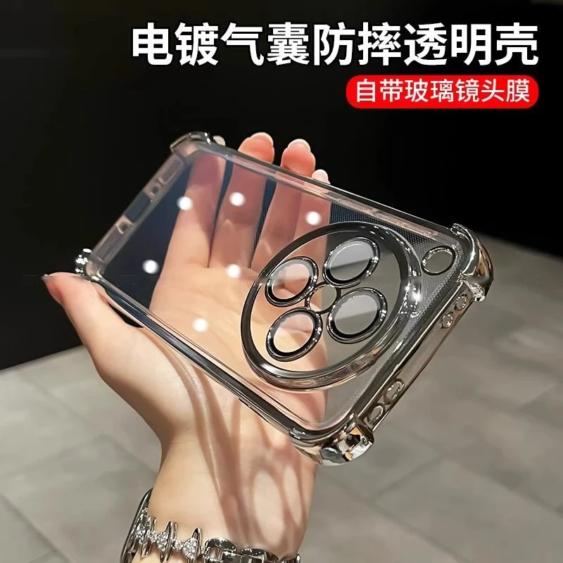 电镀气囊防摔适用oppofindx8pro手机壳新款findx8透明x7pro保护套