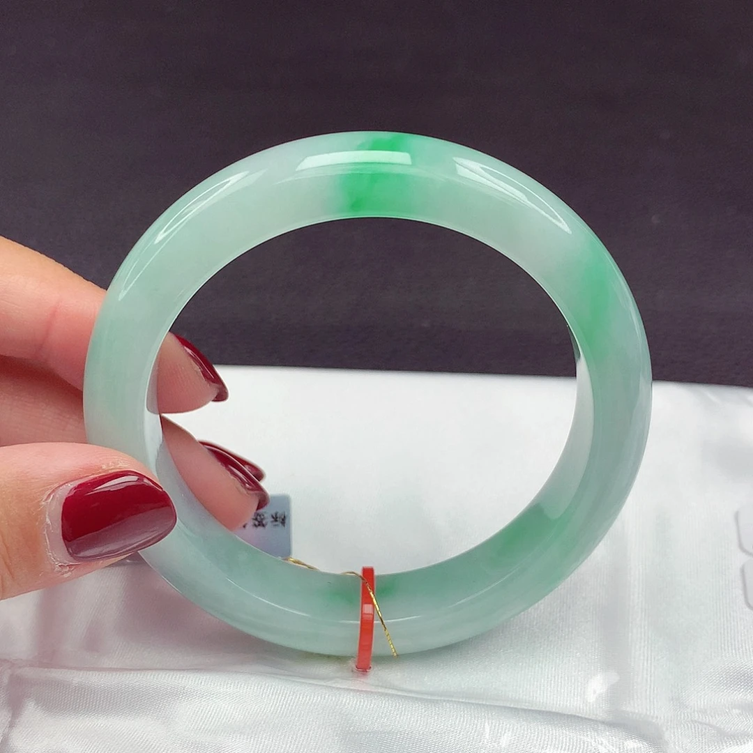 翡翠未镶嵌手镯57圈832