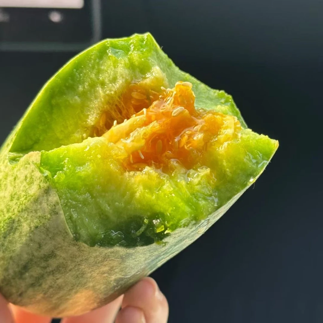 海南 古井蜜脆蜜甜瓜，酥脆甜 嫩脆多汁！5/6根左右装