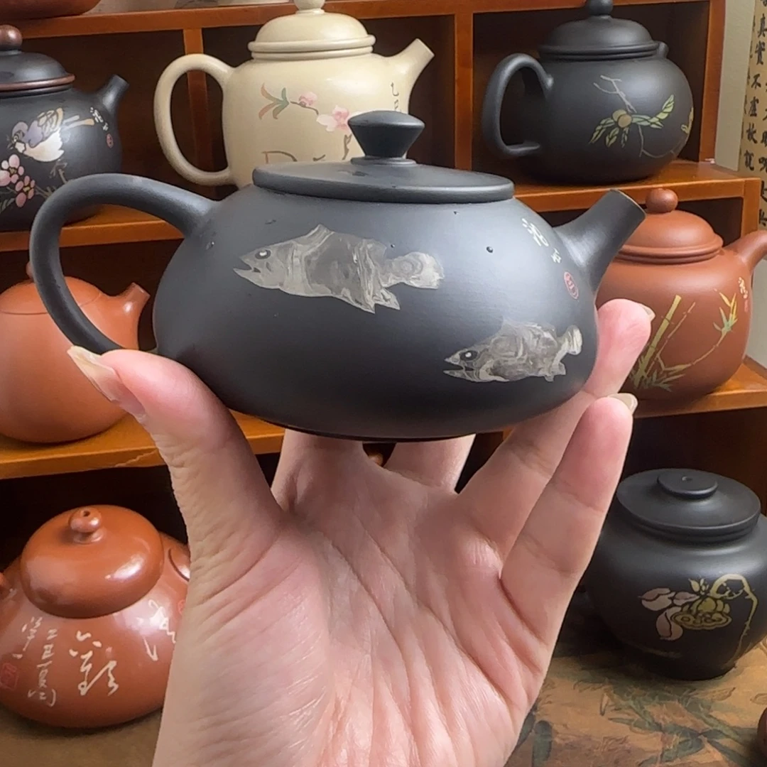 建水紫陶纯手工茶壶