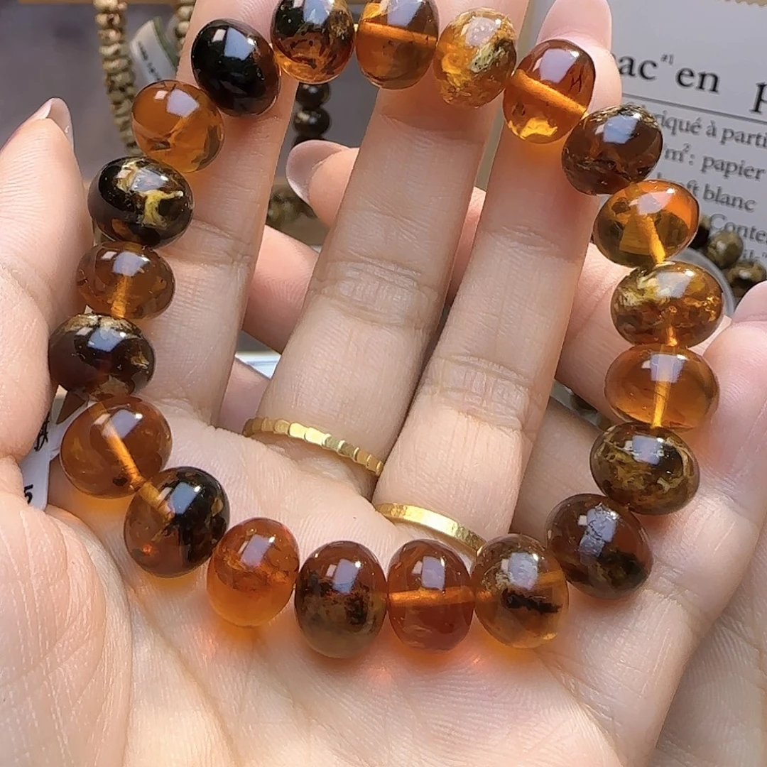 裸石琥珀未镶嵌11+单圈