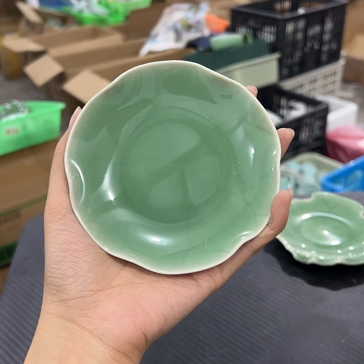 龙泉云间青瓷小米茶器