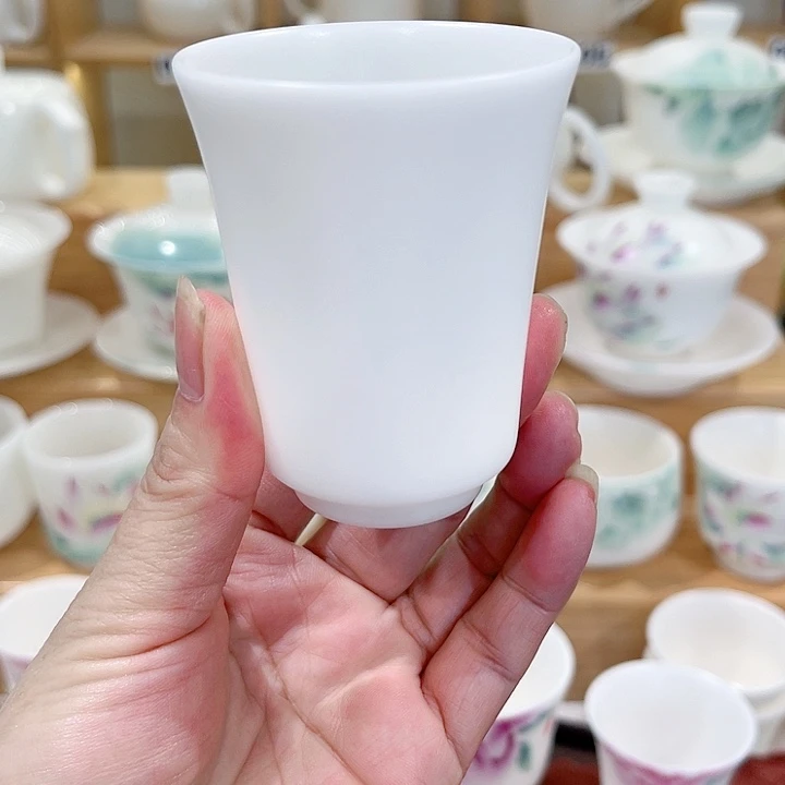 闻香杯高冰素烧中正主人杯70