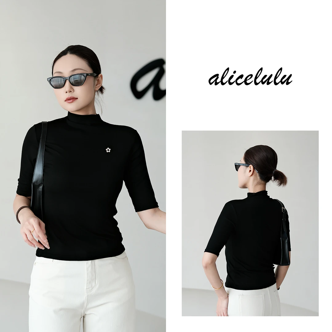 ALICE “糖果衣”衬衫 小花刺绣 弹力显瘦 S2139059T