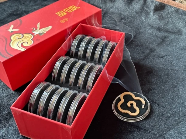 棋楠大祥云无粘粉 客厅大空间用香15片装带礼盒