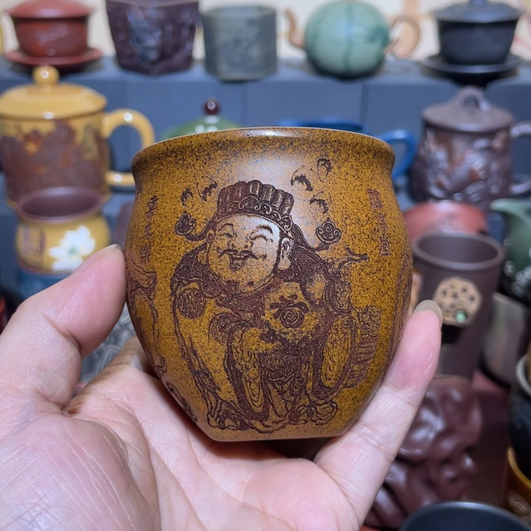 原矿紫砂手工主人杯