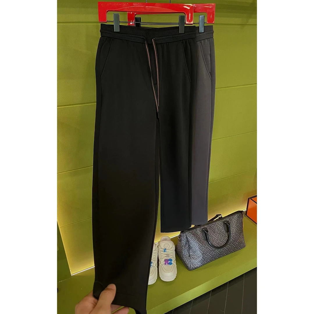 【EDGE AREA】秋季‘杰家’极简弹力丝滑亲肤中腰直筒卫裤男时尚25261