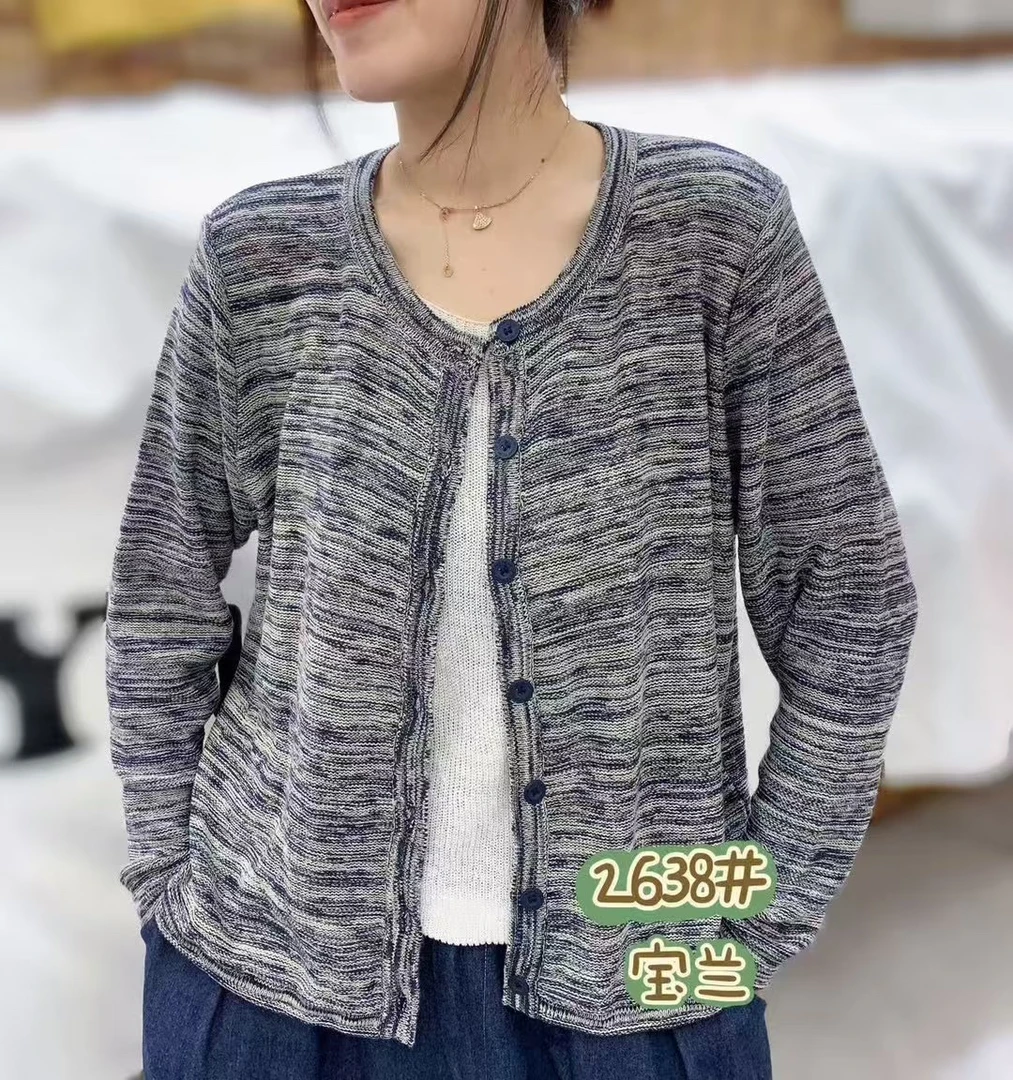 夏季新款个性时尚复古休闲针织开衫