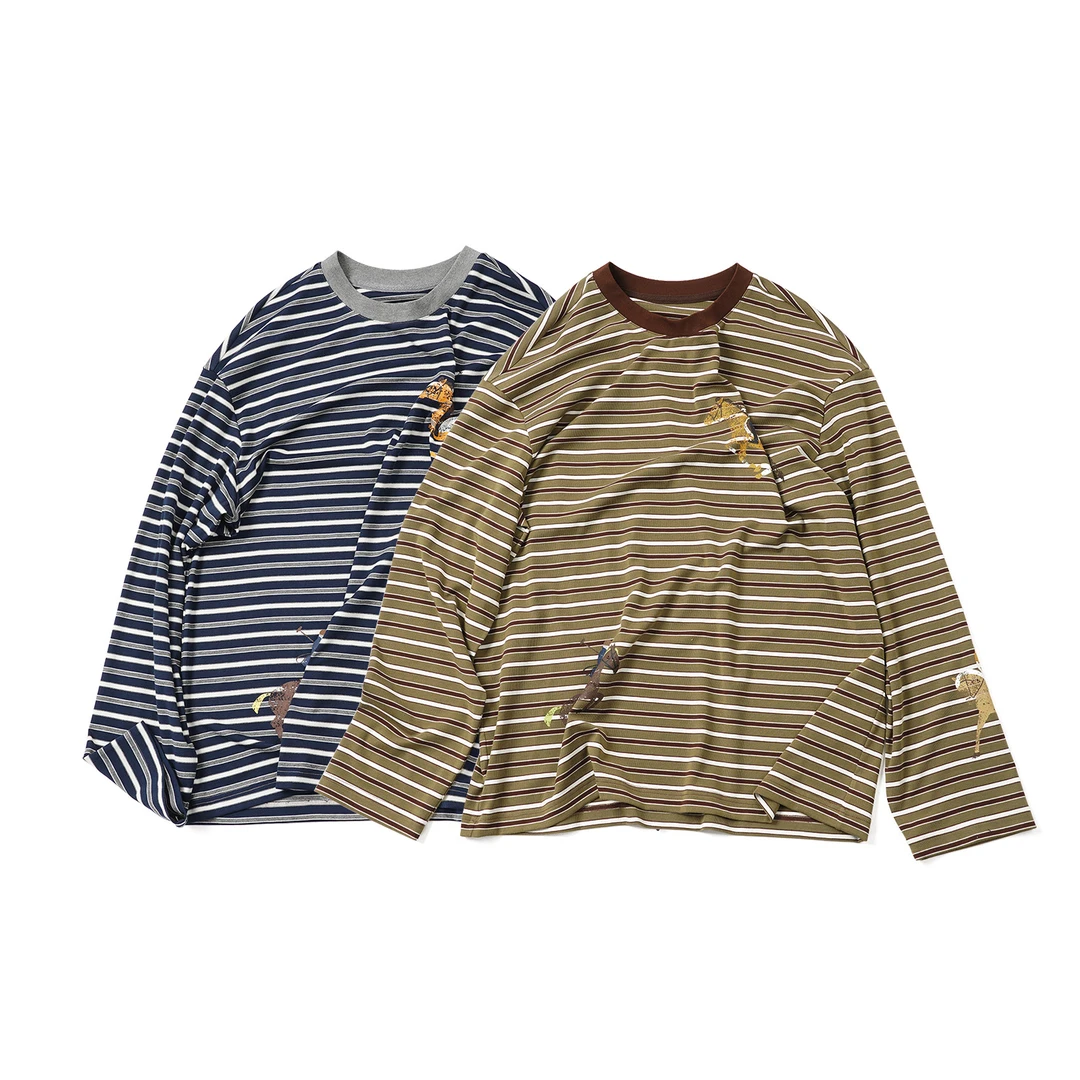 【马术条纹长袖T】CXCL59133