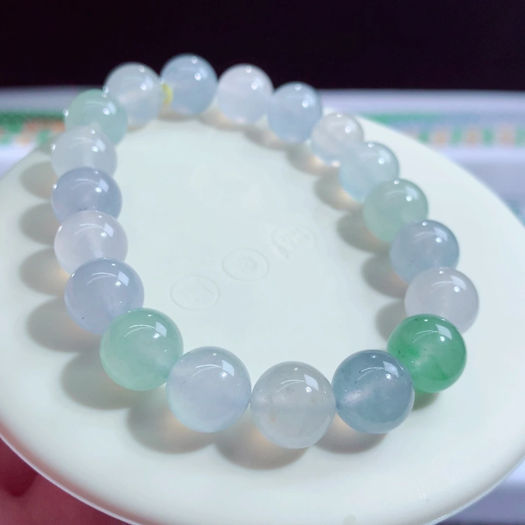 翡翠未镶嵌手链天然翡翠