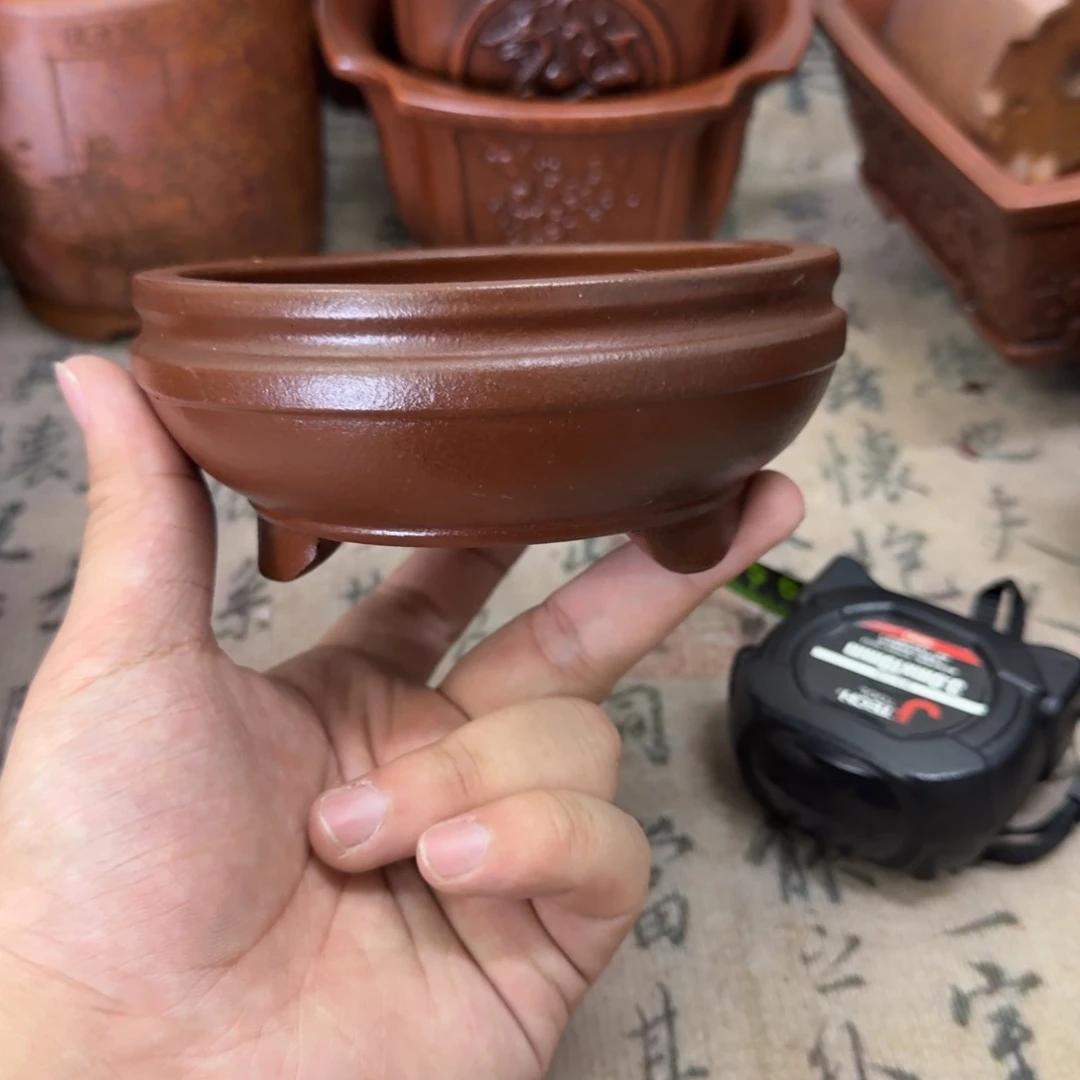 紫砂花盆11x4内经紫砂花盆