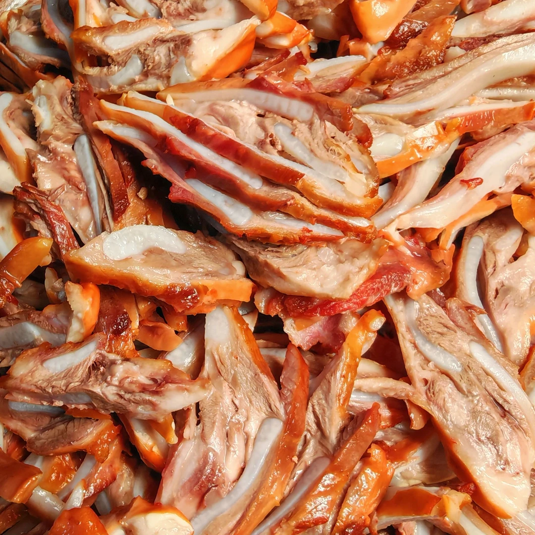 10包猪脆骨每包100克东北熏酱猪脆骨先卤后熏开袋即食炒吃拌吃