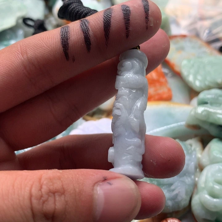 颈饰未镶嵌翡翠保真天然a货翡翠