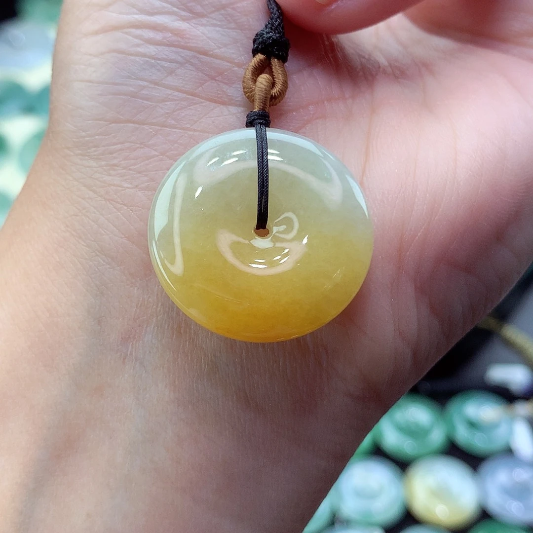 翡翠颈饰未镶嵌85尺寸25.2-5.5