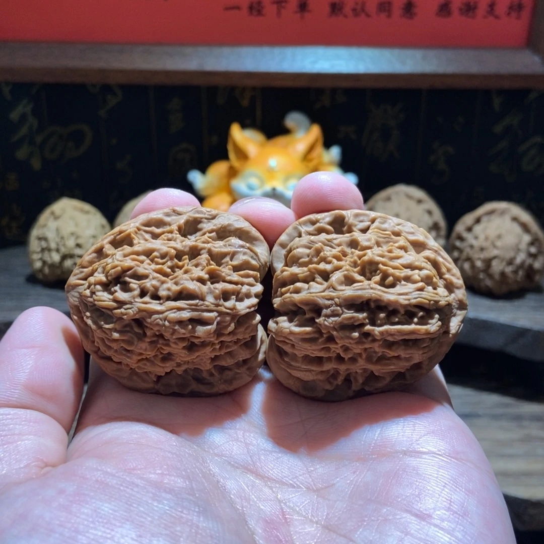 沉***子文玩核桃把件涿鹿南将石