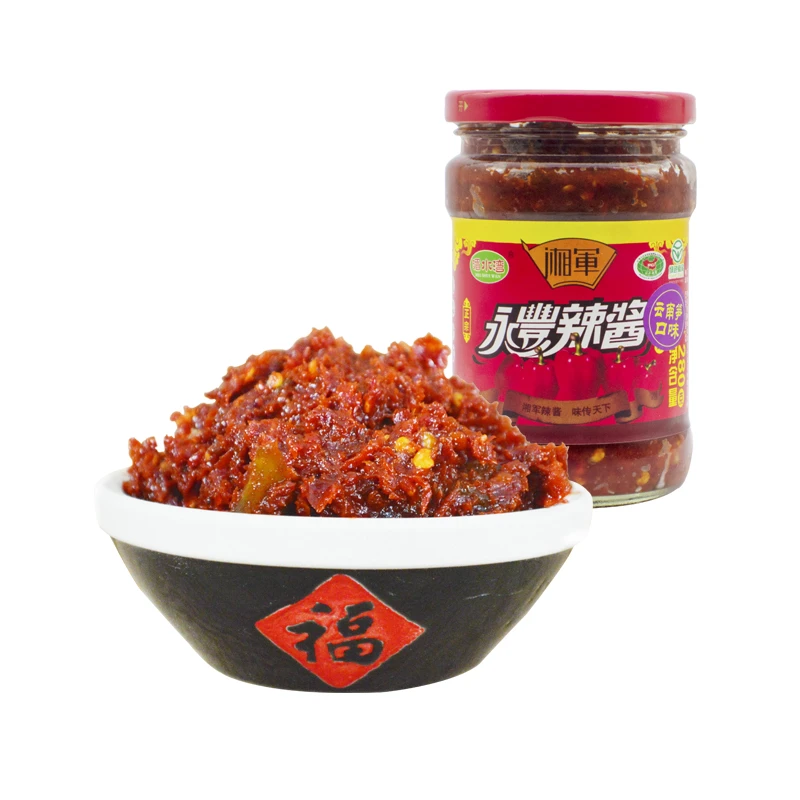 湘军永丰辣酱刀豆甜麦等口味特产拌饭酱220g