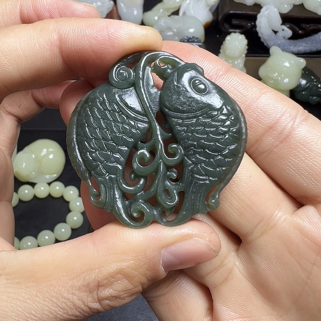 和田玉未镶嵌挂件