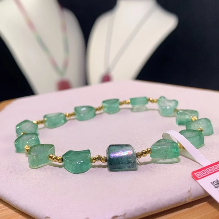 双色碧玺手链未镶嵌