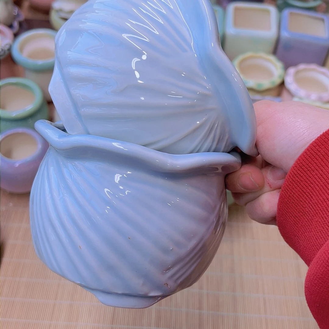 红陶陶瓷花盆满12包邮