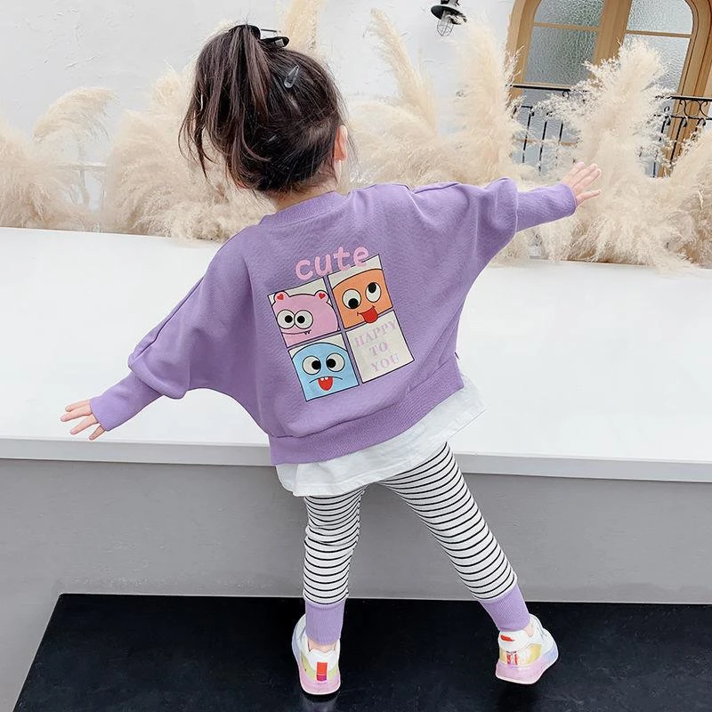 女宝宝春秋装2025新款女童网红套装女孩衣服洋气小童时髦两件套潮