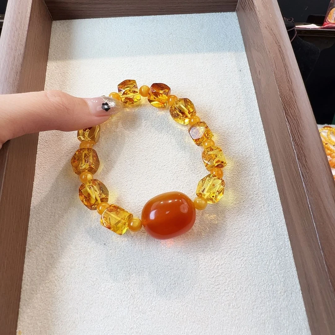 手链蜜蜡未镶嵌蜜蜡