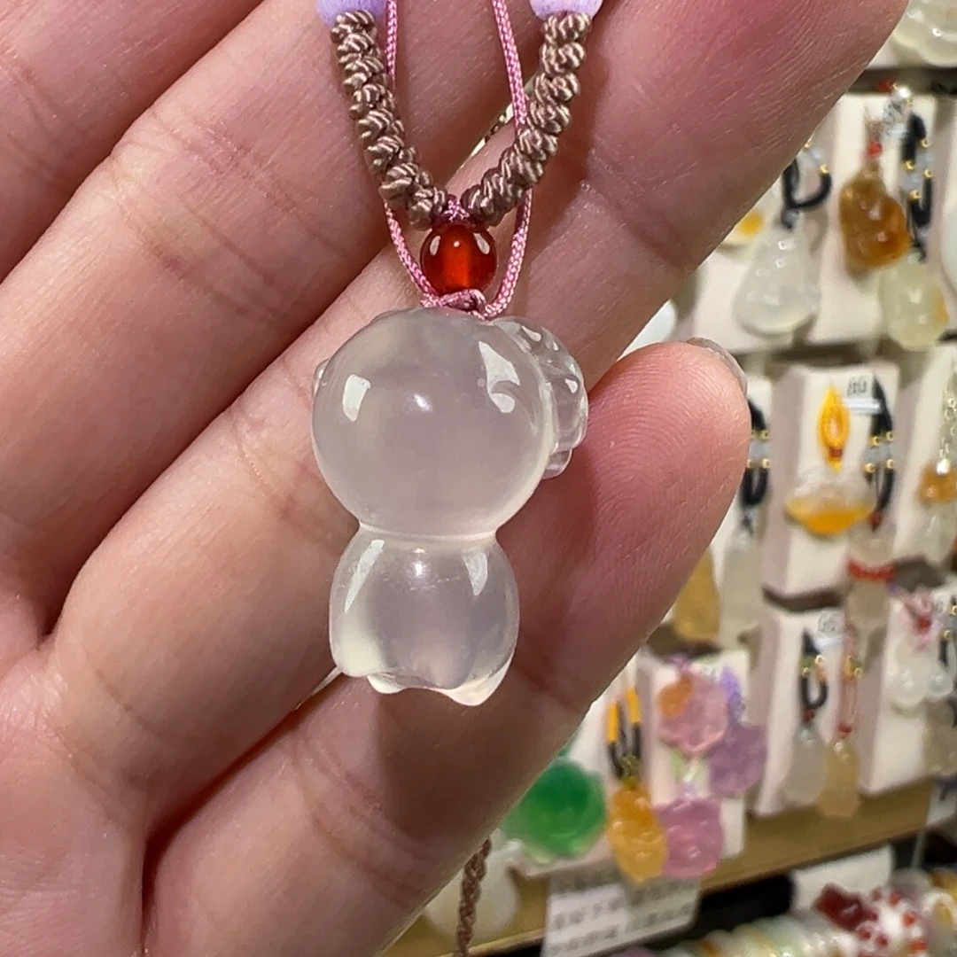 玛瑙/玉髓未镶嵌吊坠(赠链)