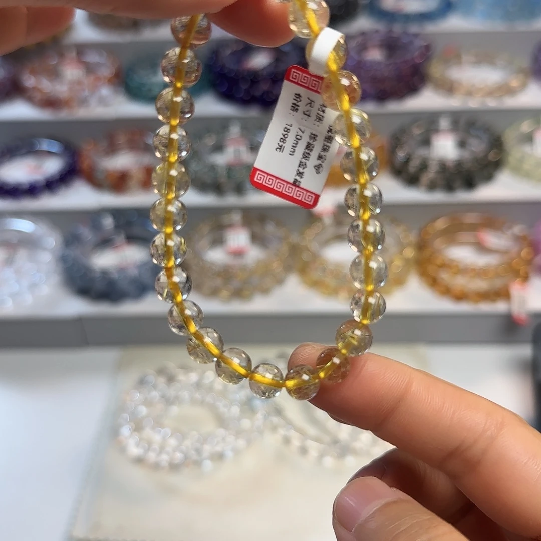 你***喔未镶嵌手链水晶金发晶051卡7
