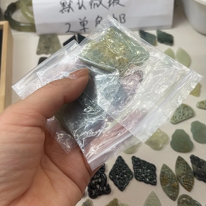 涟***风蛇纹石玉合金戒指