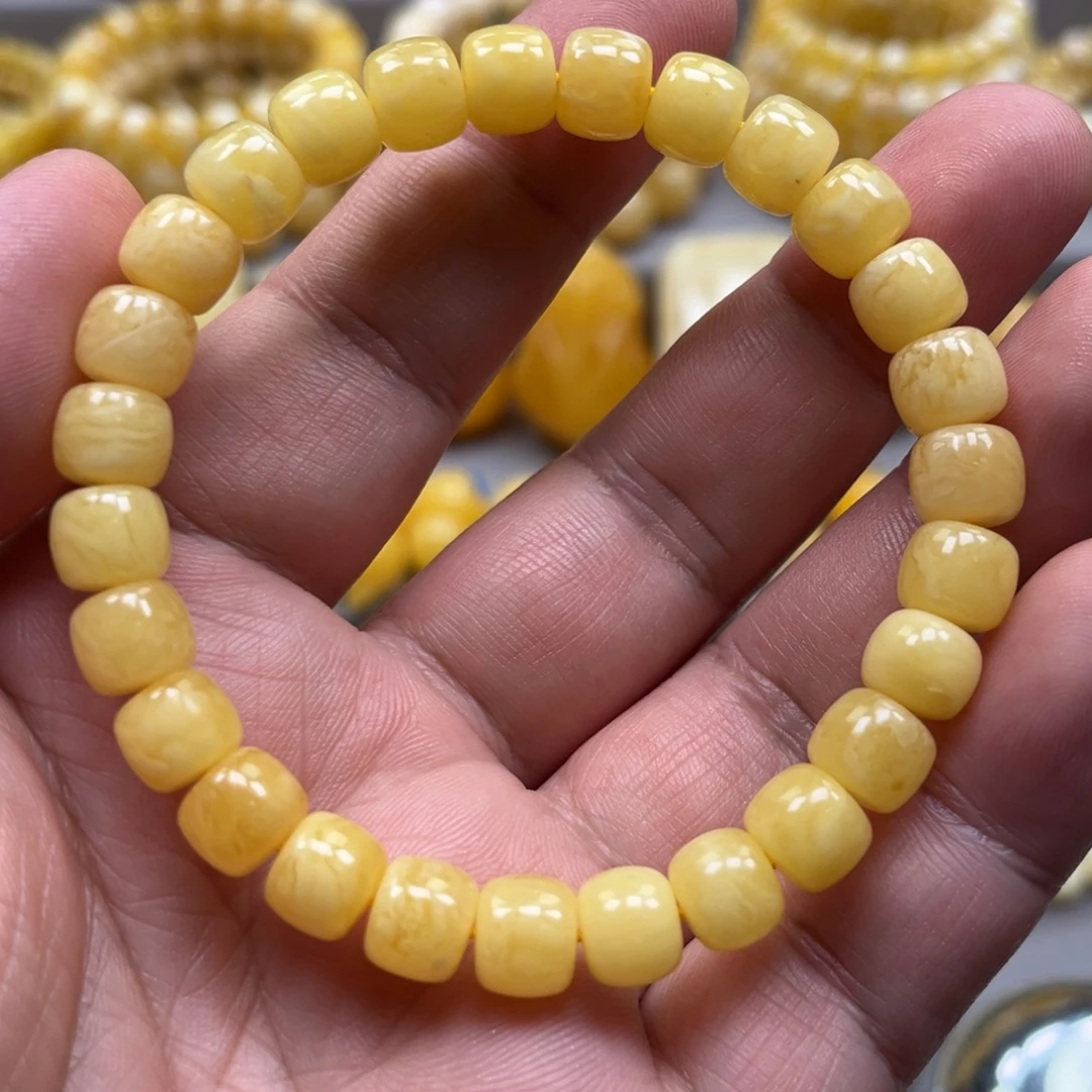 琥珀未镶嵌手链手串